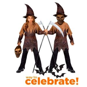 WAY TO CELEBRATE Corn Goblin
Halloween Costume 
Kids Unisex Size Small (6/7)